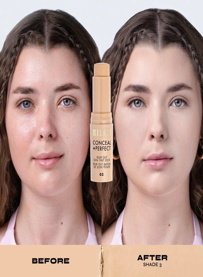 Milani Conceal + Perfect - Skin Tint Stick, Blur Out Tinted Moisturizer Makeup, Shade 003 - Image 5
