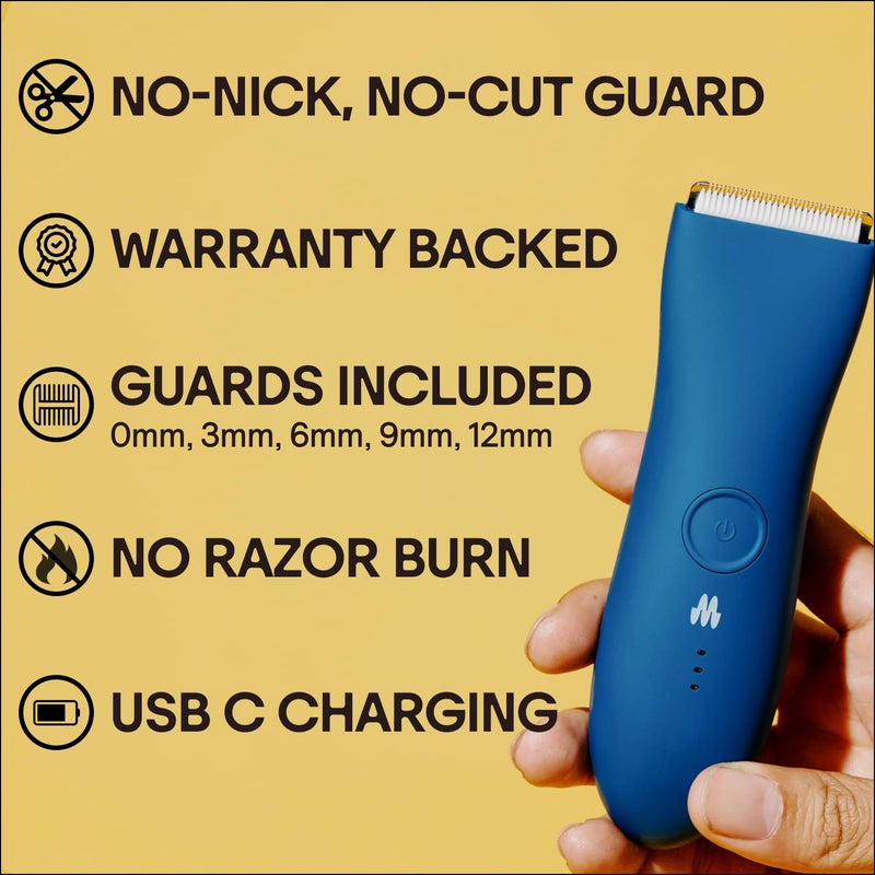 Meridian Premium Trimmer for Men and Women, USB C Charging, Travel Lock, 6 Colors Available, Ocean - Image 2