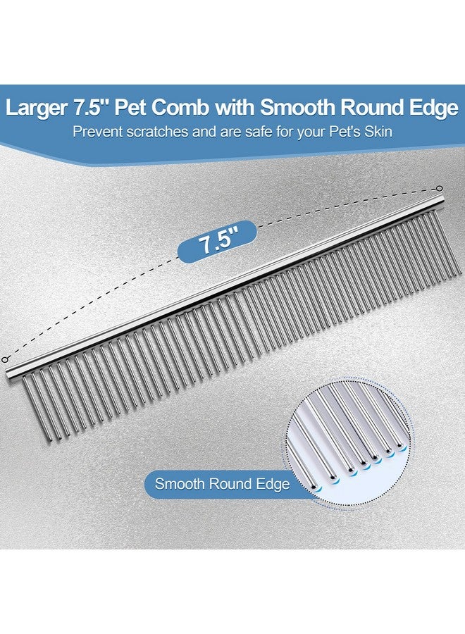 جيمارس مقص احترافي 6 في 1 من جيمارس مطلي بالتيتانيوم 4CR من الفولاذ المقاوم للصدأ للعناية بالكلاب مع طرف دائري آمن، مقص متين للعناية بالحيوانات الأليفة للكلاب والقطط والحيوانات الأخرى - Image 4