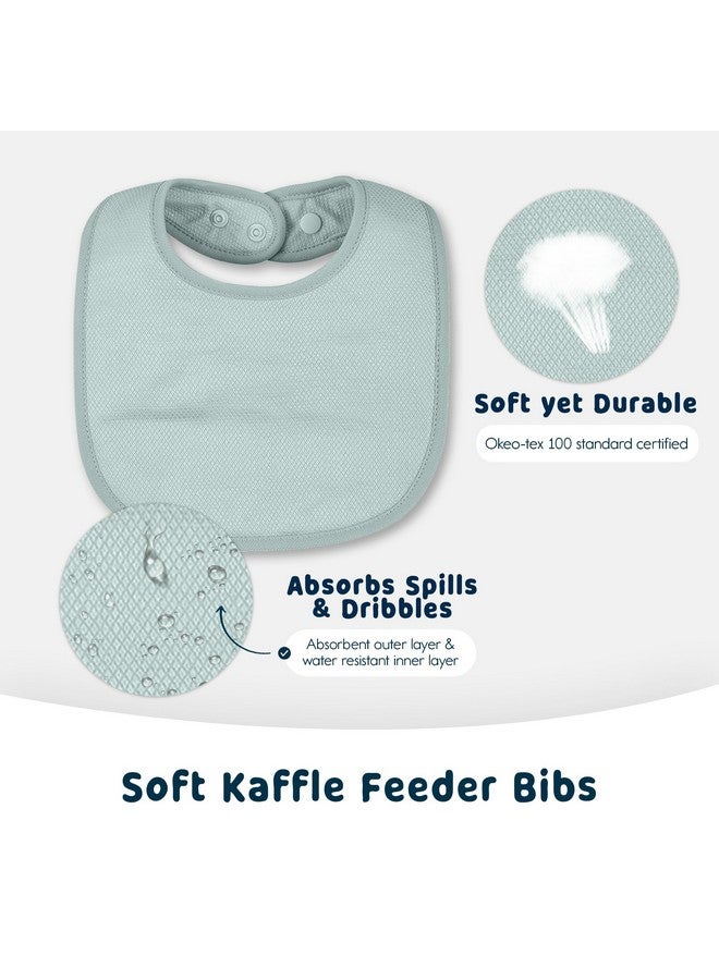 Tiny Twinkle Tiny Twinkle Baby Feeding Bibs 8 Pack - Waterproof and Absorbent Infant Drool and Feeding Baby Bibs (Boy Set 8-Pack)  - Image 5