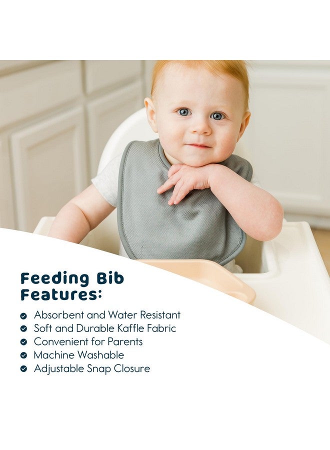 Tiny Twinkle Tiny Twinkle Baby Feeding Bibs 8 Pack - Waterproof and Absorbent Infant Drool and Feeding Baby Bibs (Boy Set 8-Pack)  - Image 2
