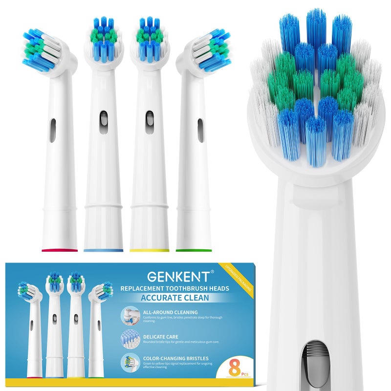 8 Pack Replacement Toothbrush Head Compatible with Oral B Toothbrush Premium Packaging
