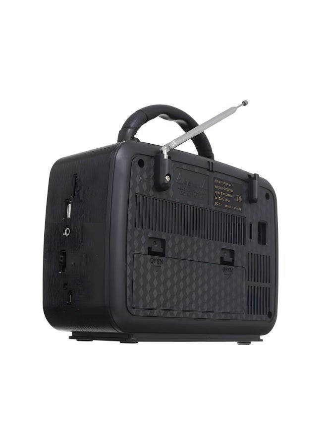 MD-1905BT 3-Band Bluetooth Radio and Speaker with USB, TF, AUX, and High-Sensitivity Antenna - Gold - Image 4
