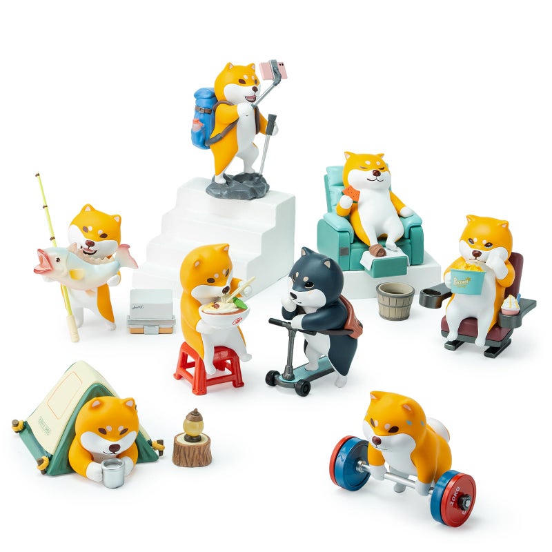 BEEMAI Kuraya Shiba Tourshiba Series 8PCs Set of 8 No Repeat Blind Box Figures Random Design Cute Figures Collectible Toys Birthday Gifts - Image 3