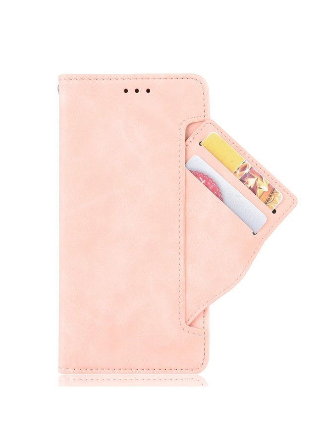 HuHa Case Cover For OPPO A53 2020 / A53S 2020 / A33 Wallet Style Skin Feel Calf Pattern Leather Case with Separate Card Slot(Pink) - Image 3
