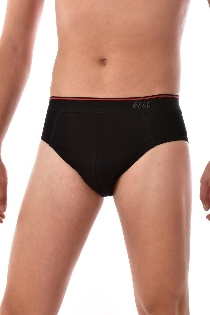 Tutku Elit Men Black 3 Pieces Elite Lycra Belt Elasthan 1351 Slip