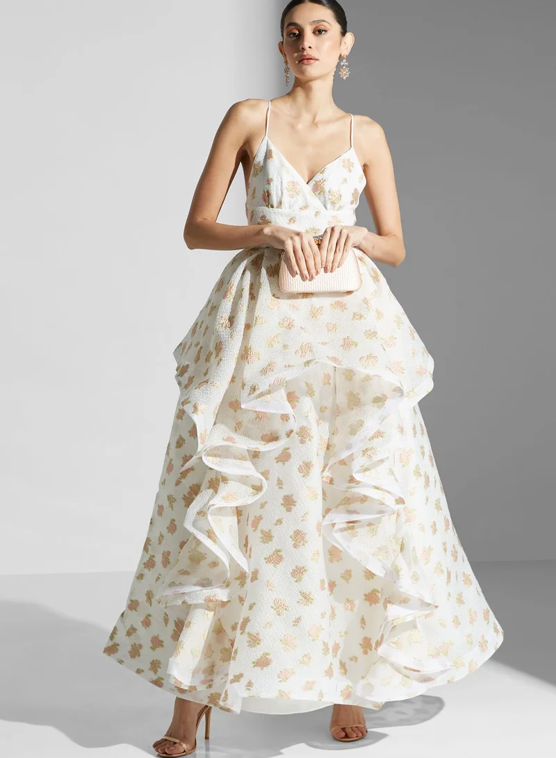 True Decadence Floral Tiered Dress