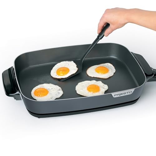 Presto! Presto 06858 16-Inch Slimline Electric Skillet with Glass Cover - Nonstick, Adjustable Temperature, Black - Image 3