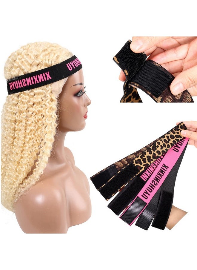 Xinxinshuyu 3 Pcs Elastic Wig Band For Melting Lace Lace Melting Band Wig Bands For Keeping Wigs In Place Wig Band For Edges Laying Wig Headband For Lace Front Wig Adjustable Lace Melting Band For Baby Hair  - Image 2