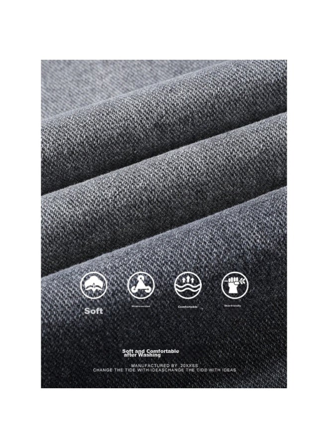 Homlean American-style Jeans For Men, Autumn And Winter Street Fashion, Retro Loose High Street Trousers, Ss506, Dark Gray, Size L - Image 3