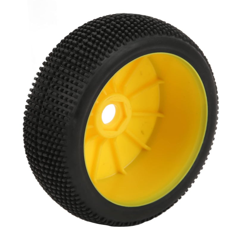 Yellow 1 8 RC Off Road Car Tires And Wheels 4PCS 17mm Hex High Wear Resistance For Harsh Roads - Image 4