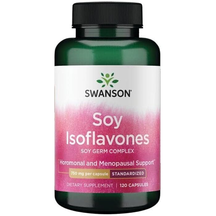 Swanson Soy ISOFLAVONES STD 750 MG 120 CAPS - Image 4