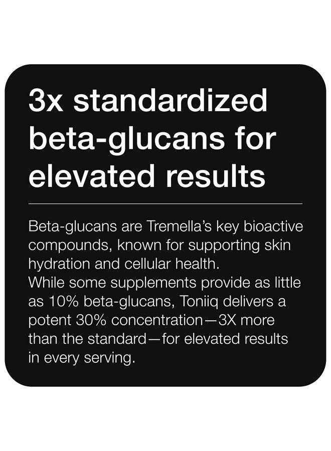 Toniiq Tremella Mushroom Ultra High Potency 15:1 Extract with 30% Beta Glucans - Pure & Concentrated Formula - Third-Party Lab Tested for Purity & Quality - 120 Capsules - Image 4
