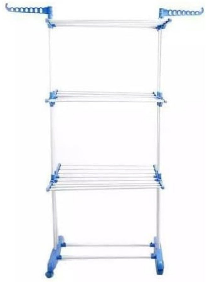 Giant 3-Tier Clothes Dryer - Heavy Duty Design - Includes Drink Holders and Hangers - Folds to Save Space H - Image 4