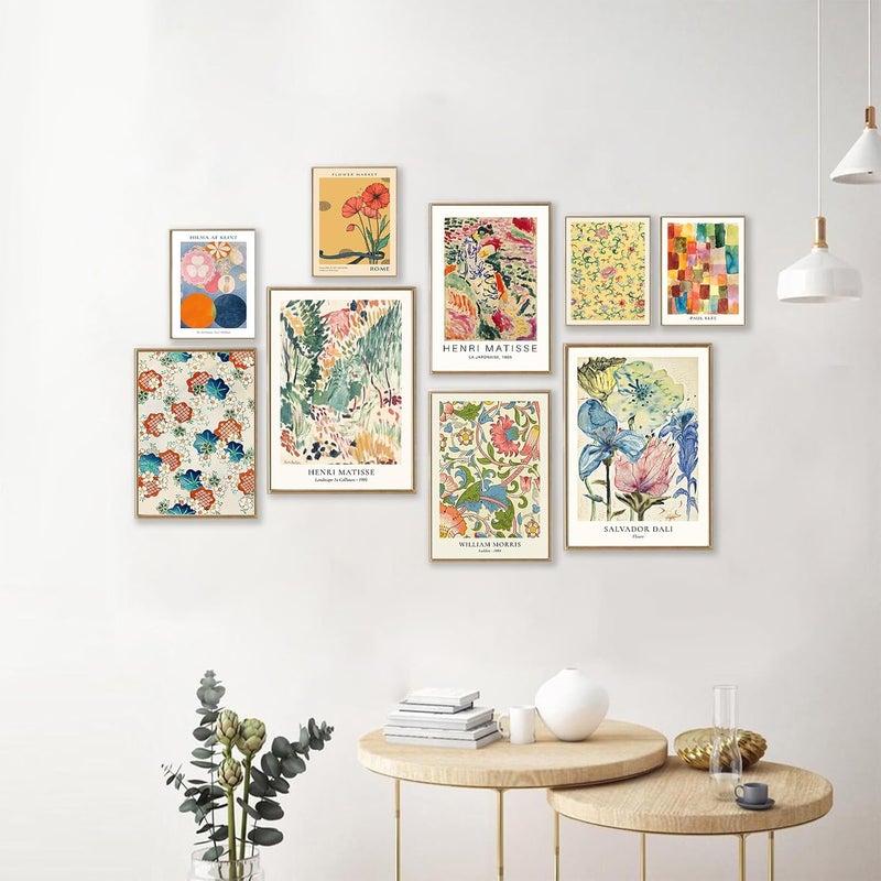ARS Vintage Eclectic Wall Art Prints Set of 9, Abstract Eclectic Wall Decor Matisse William Morris Van Gogh Monet Maximalist Famous Artist Painting Pictures, Trendy Maximalism Poster for Aesthetic Size-11x14 inch - Image 3