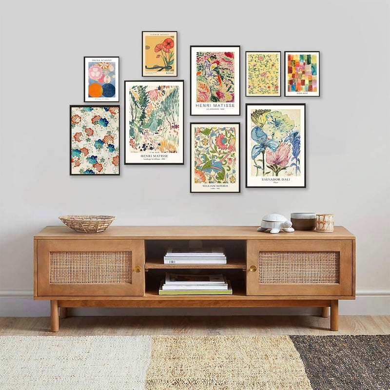 ARS Vintage Eclectic Wall Art Prints Set of 9, Abstract Eclectic Wall Decor Matisse William Morris Van Gogh Monet Maximalist Famous Artist Painting Pictures, Trendy Maximalism Poster for Aesthetic Size-11x14 inch - Image 4