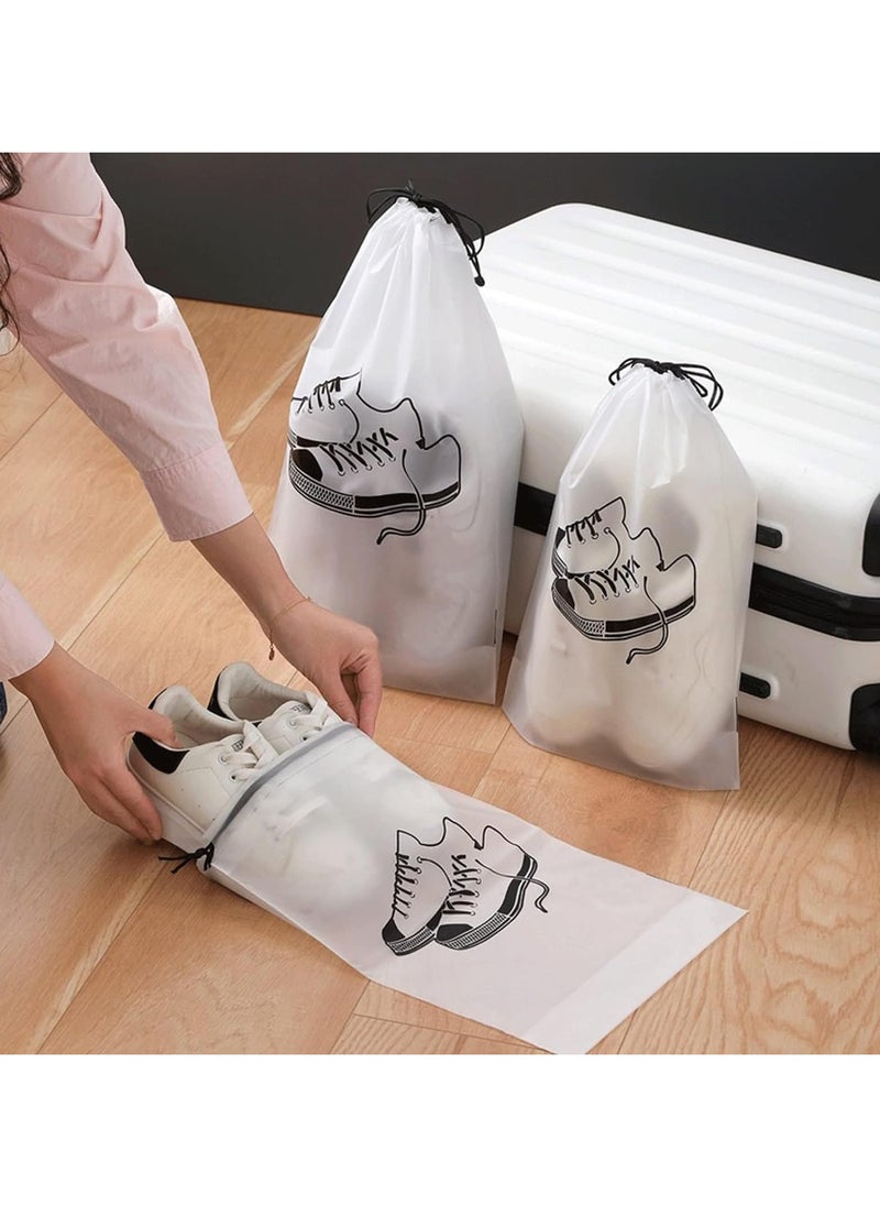 Transparent Shoe Bags – 12-Pack Large Clear Organizers with Drawstring for Travel, Storage, Protection, and Organization, Perfect for Men and Women’s Shoes, Sneakers, Boots, and Footwear, Easy Access and Durable for Packing - pzsku/Z101C93B181D311CC8605Z/45/_/1718117759/c1297157-839a-4e8c-8bcf-2b205be2bb9f