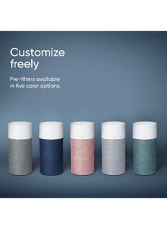Blueair Blue Pure 411 Auto Navy PreFilter, Washable Fabric Traps Pollen, Pet Hair & Dust, Night Waves  - Image 5