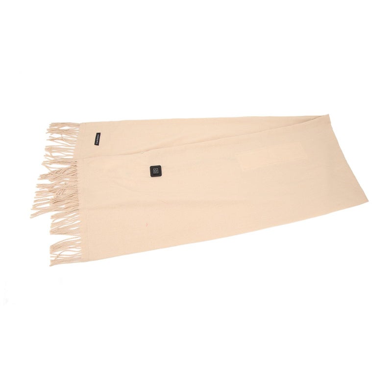 Heated Scarf with 3 Temperature Settings Zipper Pocket Fleece Neck Gaiter for Indoor Outdoor Khaki - Image 2