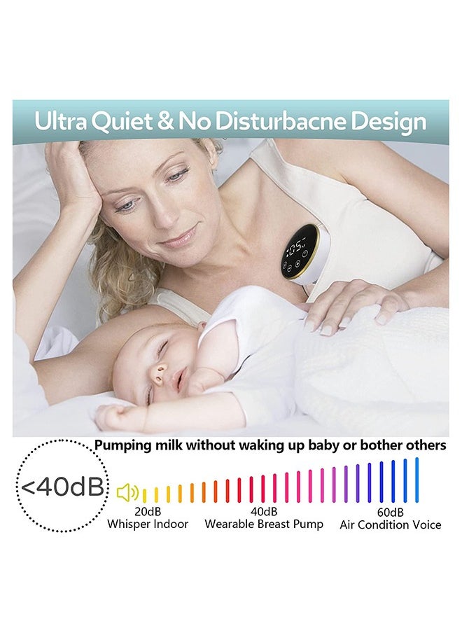 Gonice - Wearable Electric Wireless Hands-Free Breast Pump With 3 Modes And  9 Levels Suction, Smart LCD Display, Massage And Pumping - Image 1
