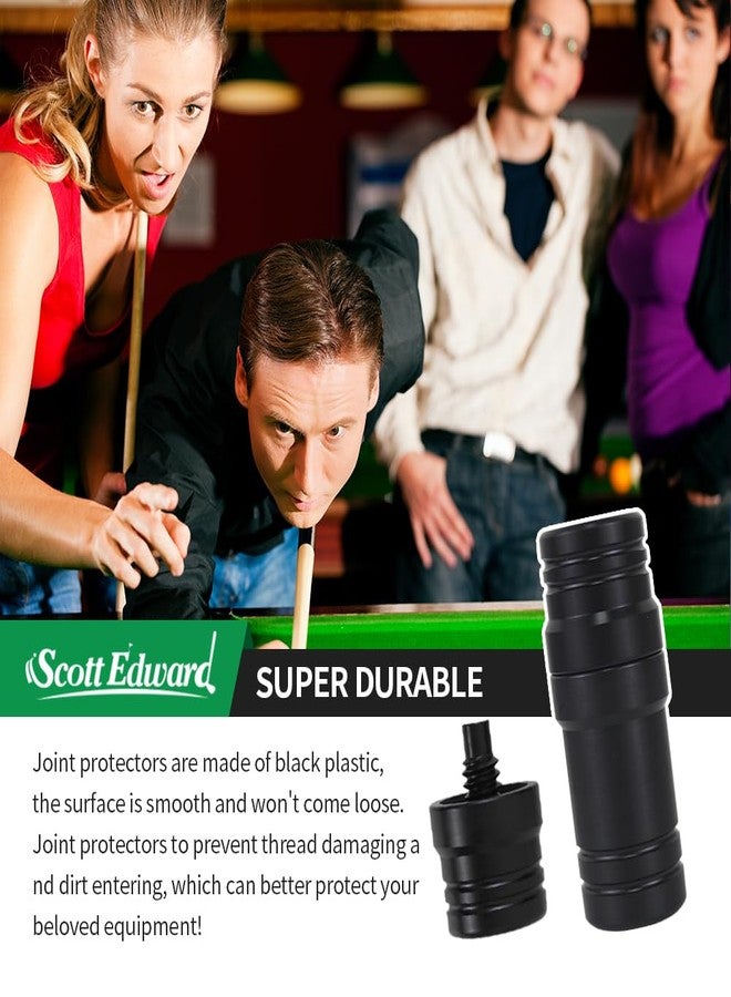 Scott Edward 3 Pair Billiard Stick Joint Protectors, 5/16" x14 Pool Cue Stick Protectors Threaded Joint Protectors Plastic Billiards Equipment - Image 5