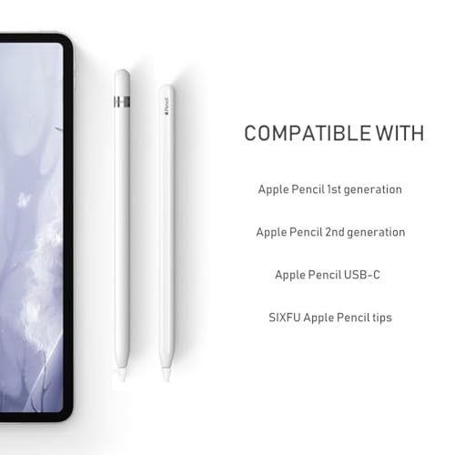 SIXFU Upgrade Covers for Apple Pencil Tips Suitable Paper-Like Screen Protector, Noise Reduction Accessories for Apple Pencil 2nd Generation/ 1st Gen/Pro/USB-C iPencil tip(6 PCS) - Image 2