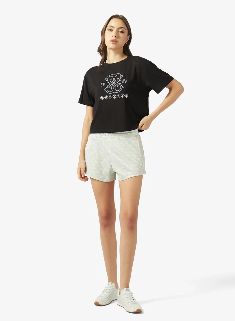 GUESS  Crew Neck Boxy T-Shirt for Women | Best Price UAE