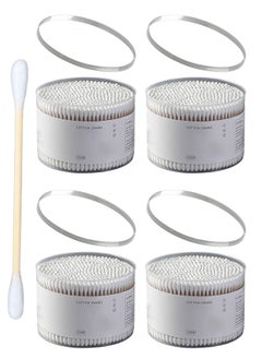 ZCM-HAPPY 2000 PCS Double-Headed Cotton Swabs - Disposable, Soft, Multipurpose for Ear Cleaning, Baby Care and Makeup Removal (Double Head Round)  - Image 1