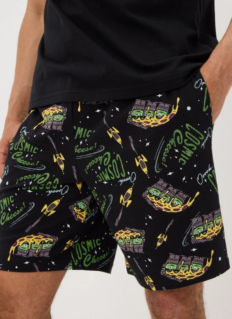 Matalan Disney Black Toy Story Pizza Planet Pyjama Set