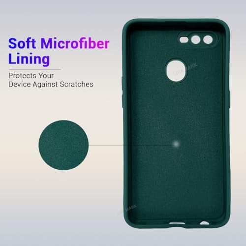 LIRAMARK Silicone Soft Back Cover Case for Oppo F9/F9 Pro/A5/A5s/A7/A11k/A12/Realme 2/2 Pro/U1 (Green) - Image 2
