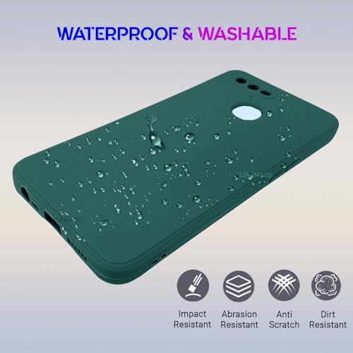 LIRAMARK Silicone Soft Back Cover Case for Oppo F9/F9 Pro/A5/A5s/A7/A11k/A12/Realme 2/2 Pro/U1 (Green) - Image 5