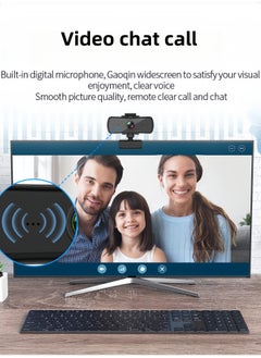 LAYRA 2K HD Computer Webcam for PC and Laptop with Built-in Microphone USB Streaming Conference Home Camera  - Image 3