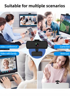 LAYRA 2K HD Computer Webcam for PC and Laptop with Built-in Microphone USB Streaming Conference Home Camera  - Image 5