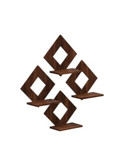 Webelkart Webelkart Premium Wooden Wall Shelf Shelves Art Hanging Decor for Wall Diwali Decoration Items Home Decor - Floating Display Rack Shelves Artwork for Living Room Kitchen Bedroom Ideal for Gifting  - Image 4