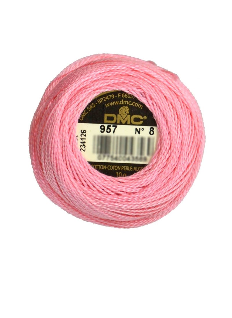 DMC DMC Pearl Cotton Ball Size 8 87yd Pale Geranium  - Image 1