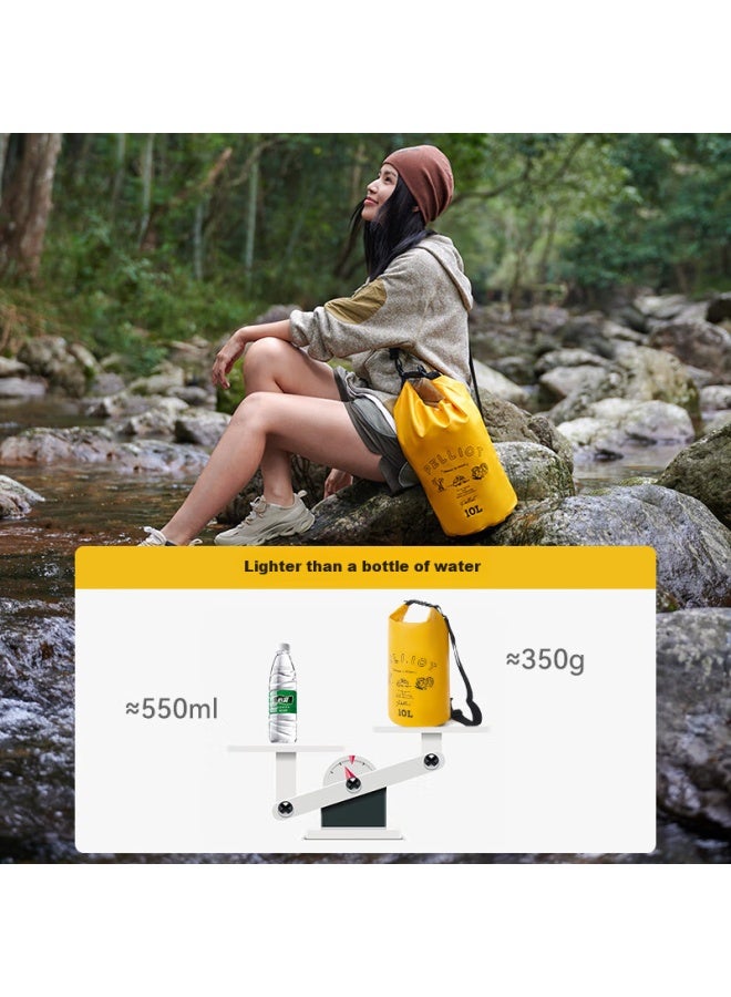 Pelliot Outdoor Camping Backpack, River Tracing Waterproof Bag, Beach Storage Travel Crossbody Bag, 16404442, Black, 10l, Double Shoulder - Image 4