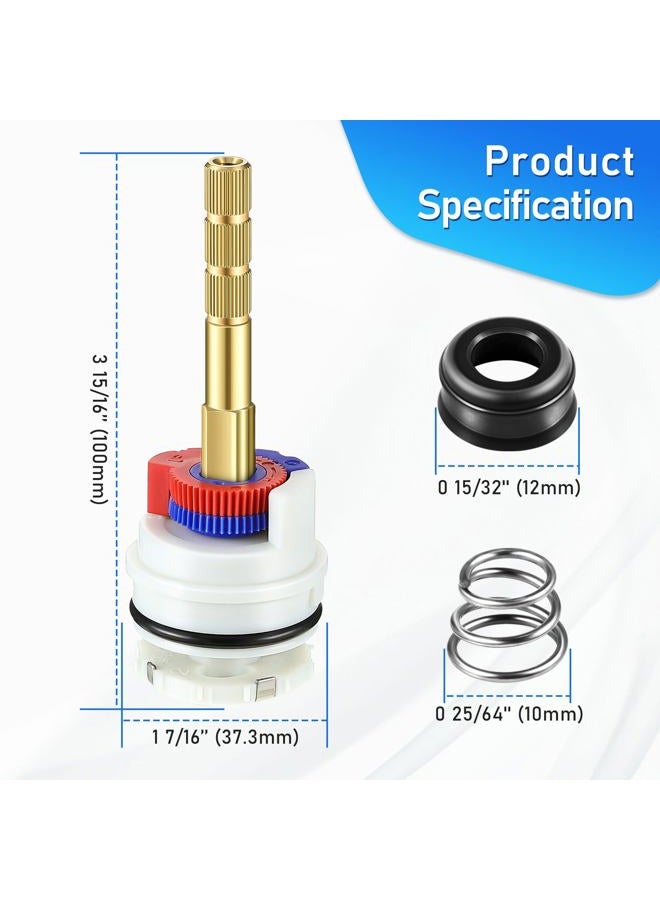 Dreyoo Round Stem Washerless Cartridge Compatible with Danze DA603567, Shower Cartridge Compatible with Glacier Bay and Pegasus Single Handle Tub/Shower Faucets with Temperature Limit Stops - Image 2