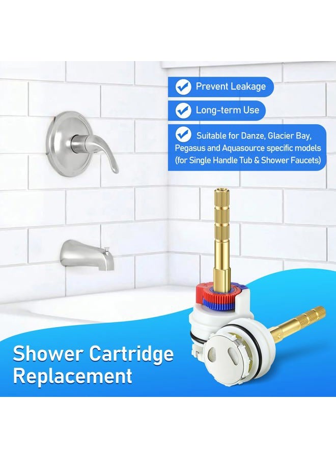Dreyoo Round Stem Washerless Cartridge Compatible with Danze DA603567, Shower Cartridge Compatible with Glacier Bay and Pegasus Single Handle Tub/Shower Faucets with Temperature Limit Stops - Image 4