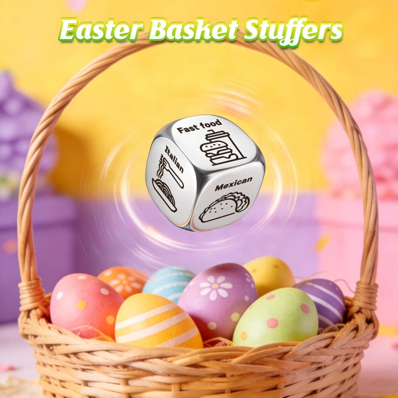 Winzwon Easter Basket Stuffers for Teens Adults, Gifts for Him Her, Winzwon Funny Date Night Food Decision Dice Anniversary Wedding Birthday Couple Gifts for Men Women Boyfriend Girlfriend Gag Gifts - Image 2