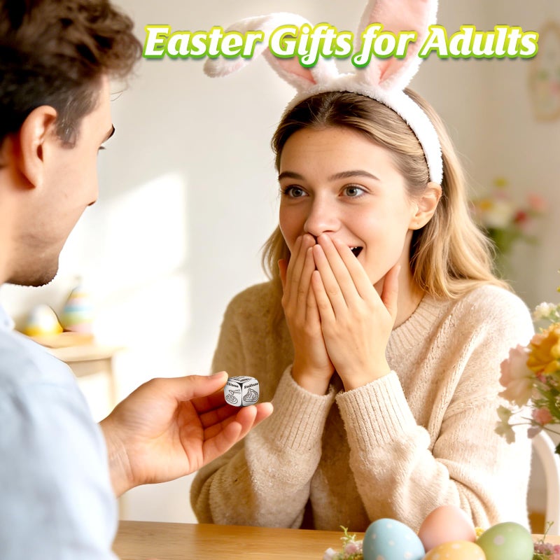 Winzwon Easter Basket Stuffers for Teens Adults, Gifts for Him Her, Winzwon Funny Date Night Food Decision Dice Anniversary Wedding Birthday Couple Gifts for Men Women Boyfriend Girlfriend Gag Gifts - Image 3