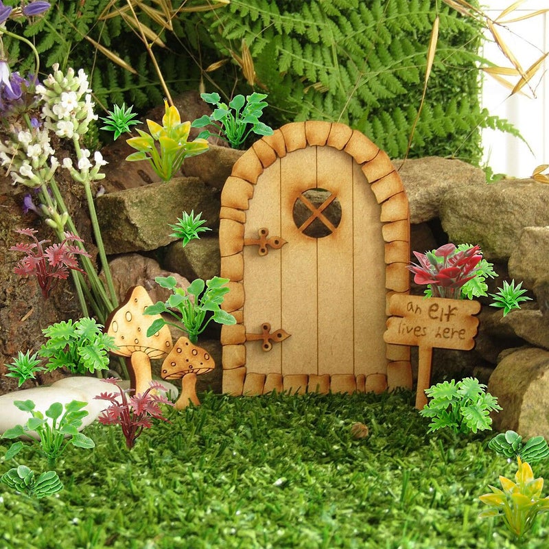 FOIMAS 100pcs Miniature Plant Set - Mini Trees, Flowers, Shrubs for Fairy Garden, Diorama, Train Scenery, Sand Architecture Model Craft Supply - Image 5