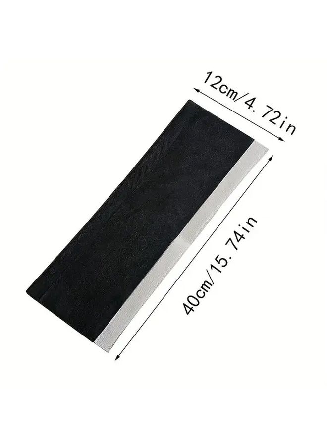 2 Pack Non Slip Refrigerator Door Handle Covers Black Polyester Fiber Comfort Grip Universal Fit for Fridge Microwave Oven Interior Decoration Accessories - Image 2