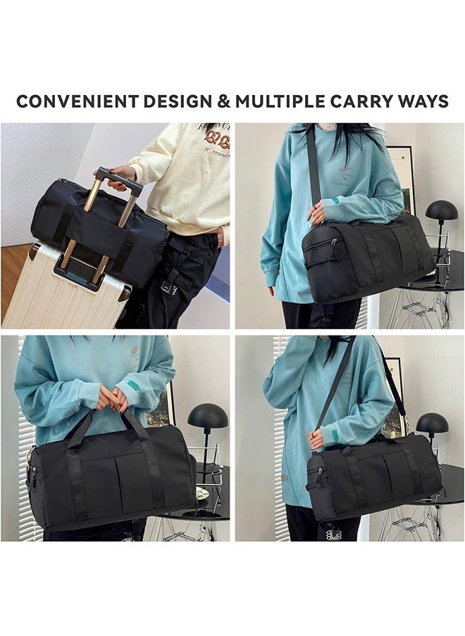 joyzzz - Black unisex wet and dry separation short-distance travel bag fitness bag large capacity - Image 1