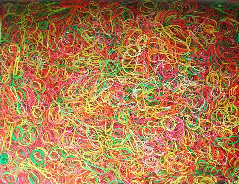 Myy Brand Rubber Band for Home Kitchen School and Office Multicolour Mixed 100% Natural Rubber 1000 Pieces - Image 1