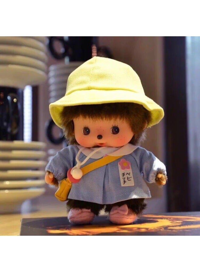 Monkey Qiqi Plush Monkey 15 سم روضة الأطفال Mengqiqi القطيفة لعبة الدمية - اللون:  - الارتفاع: 15 سم - Image 2