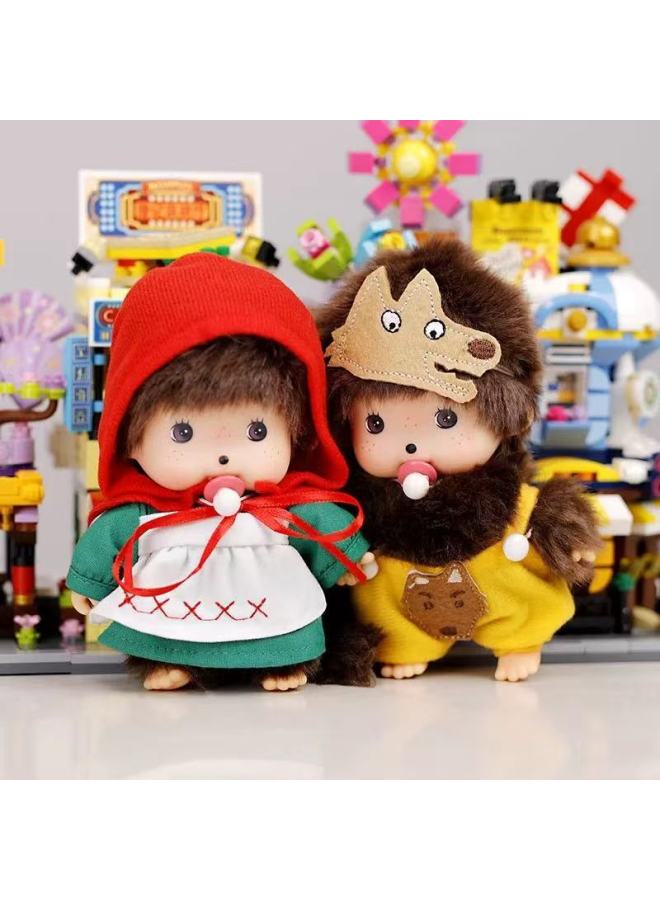 Monkey Qiqi Plush Monkey 15 سم روضة الأطفال Mengqiqi القطيفة لعبة الدمية - اللون:  - الارتفاع: 15 سم - Image 4