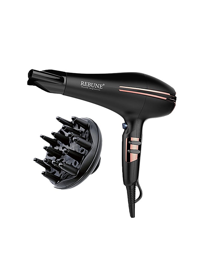 REBUNE Premium Hair Dryer Black - Image 1