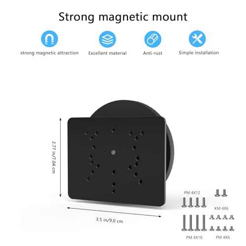 Koroao Magnetic Mount for AOSU D1 SELiteMaxReolink Argus 3MP4MP5MP2KANSQUEGU01SA01SEHMUA 2K Wireless Outdoor SolarTPLink Tapo Outdoor PanTilt WiFiCinnado B6 Security Cameras Black - Image 3