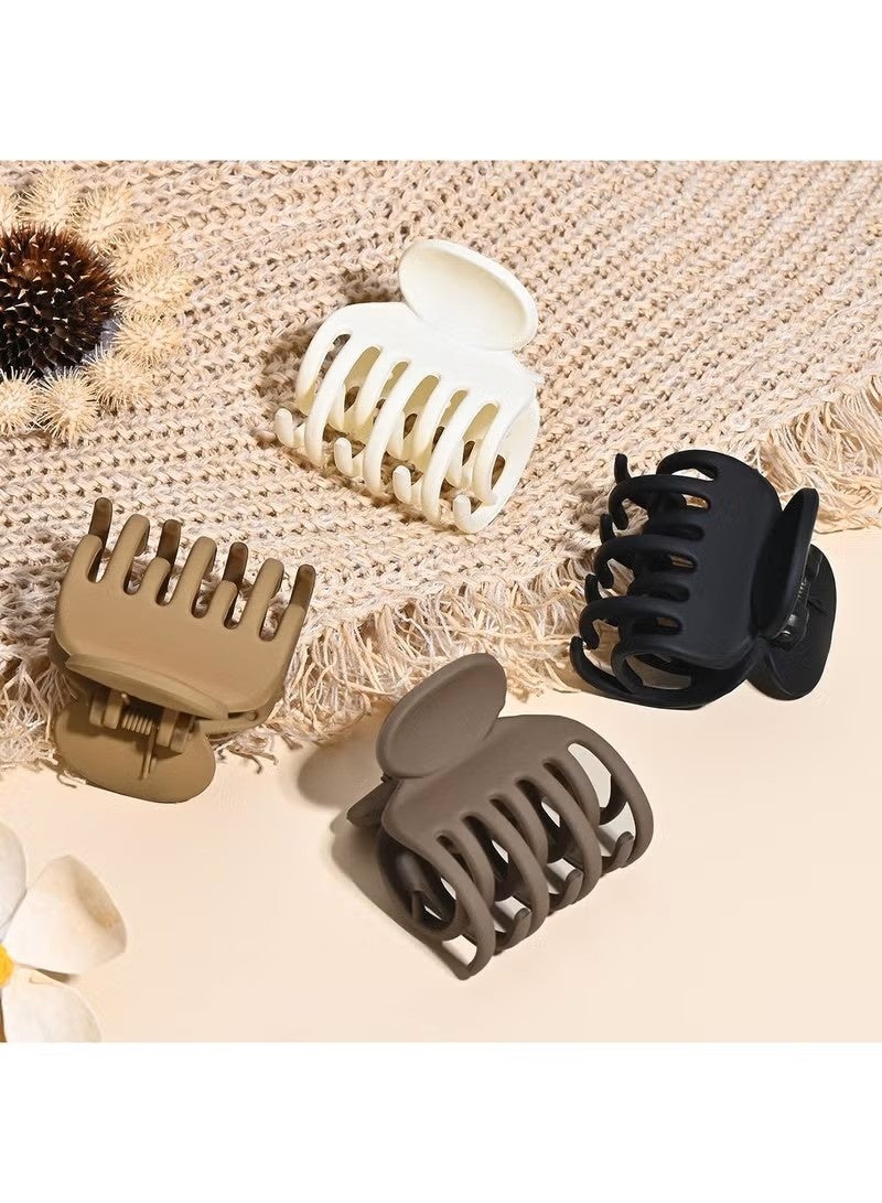 QINGYAN 8-Piece Hair Claw Clips Set for Women - Non-Slip Large Claw Clips for Thick Hair, Strong Hold Hair Accessories for Girls, Durable Barrettes - Image 5