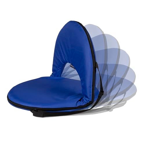 STANSPORT - Go Anywhere Multi-fold Comfy Padded Floor Chair With Back Support (Gray) ,20.5" L x 21.5" W x 17" H - Image 2